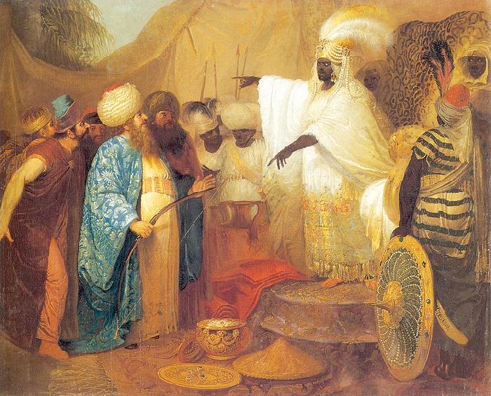 Franciszek Smuglewicz Ethiopian king meeting ambasadors of Persia oil painting image